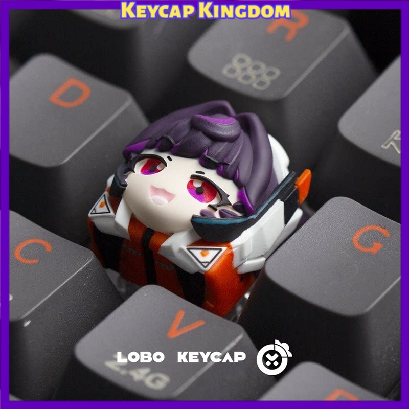 Gaming Accessories Aesthetic - Teclas Artesanais de Resina OW Kiriko