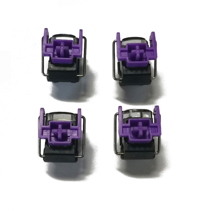 Gaming Accessories Aesthetic - Conjunto de interruptores ópticos roxo para