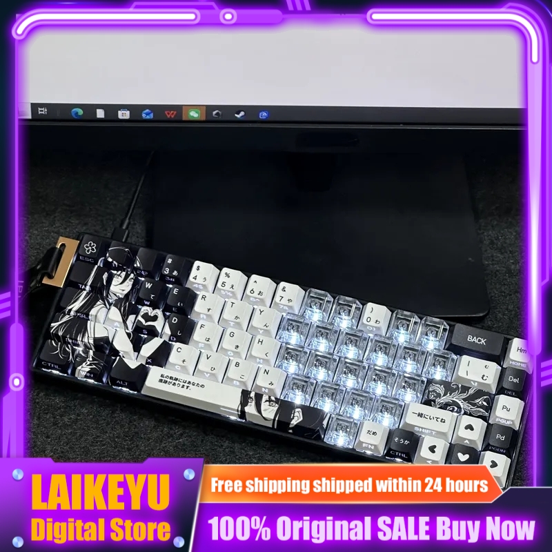 Gaming Accessories Aesthetic - Teclado Mecânico Temático Chainsaw Man Anime