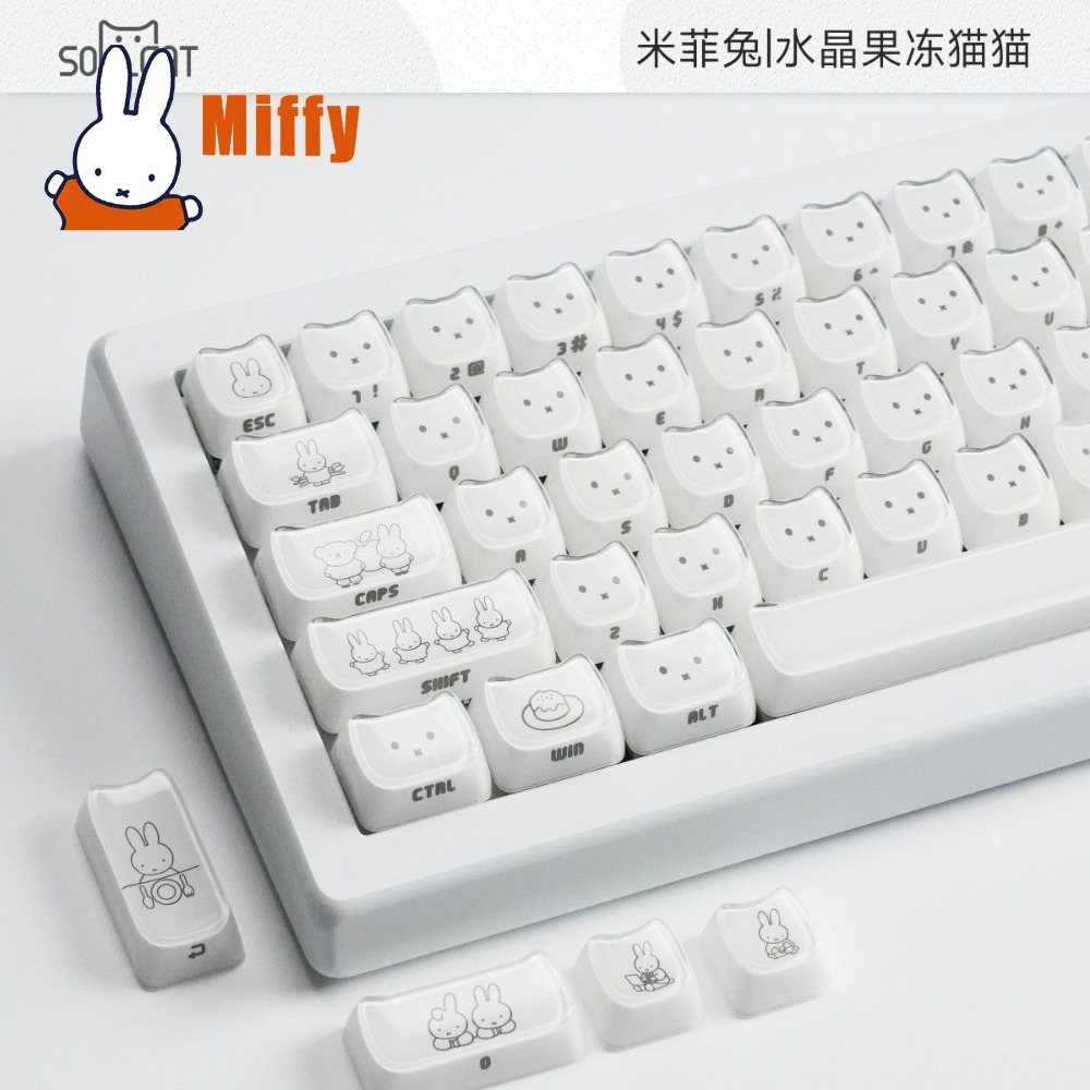 Teclas Kawaii Miffy: Capas de  - Gaming Accessories Aesthetic avaliação e preço